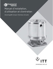 ITT Engineered Valves Advantage Compact ACS Manuel D'installation, D'utilisation Et D'entretien