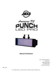 American DJ PUNCH LED PRO Manuel D'utilisation