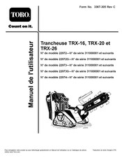Toro TRX-16 Manuel De L'utilisateur