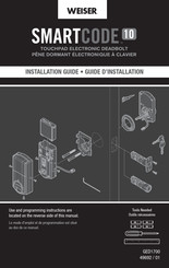 Weiser SmartCode 10 Guide D'installation