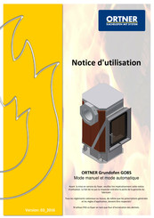 ORTNER GO8S Notice D'utilisation