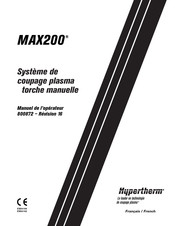 Hypertherm MAX200 Manuel De L'opérateur