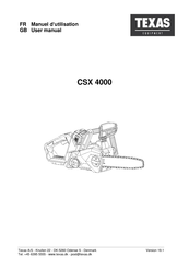 Texas CSX 4000 Manuel D'utilisation