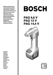 Bosch PAG 12 V Instructions D'emploi