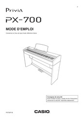 Casio Privia PX-700 Mode D'emploi