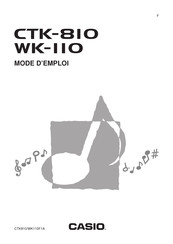 Casio WK-110 Mode D'emploi