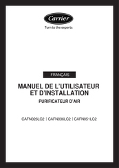 Carrier CAFN026LC2 Manuel De L'utilisateur Et D'installation