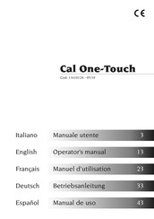 Corghi Cal One-Touch Manuel D'utilisation