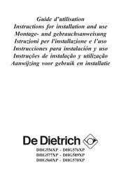 De Dietrich PLATINUM DHG576XP1 Guide D'utilisation