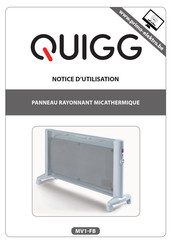 QUIGG MV1-FB Notice D'utilisation