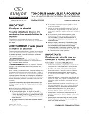 sunjoe MJ504M Manuel D'utilisation