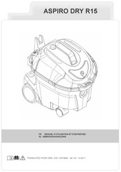 Boma ASPIRO DRY R15 Manuel D'utilisation Et D'entretien