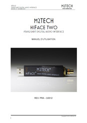 M2TECH HIFACE TWO Manuel D'utilisation