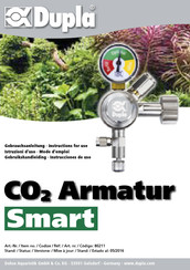 Dupla CO2 Armatur Smart Mode D'emploi