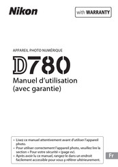 Nikon D780 Manuel D'utilisation