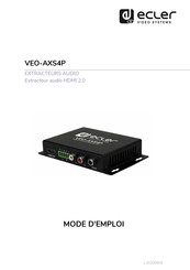 Ecler VEO-AXS4P Mode D'emploi