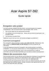 Acer Aspire S7-392 Guide Rapide