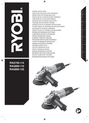 Ryobi RAG800-115 Traduction Des Instructions Originales