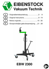 EIBENSTOCK EBW 2300 Notice Originale