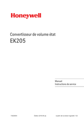 Honeywell EK205 Instructions De Service