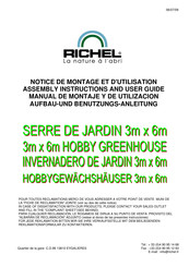 Richel J30602 Notice De Montage Et D'utilisation