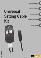 SOMFY Universal Setting Cable Kit Notice D'installation