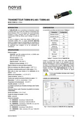 Novus TxMini-485 Mode D'emploi