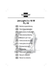 brennenstuhl Jet-Light 2 x 18 W FL-18 Instructions D'utilisation