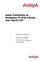 Avaya Deskphone IP 1230 Guide D'utilisation