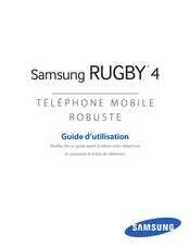 Samsung RUGBY 4 Guide D'utilisation