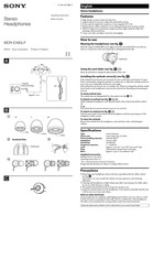 Sony MDR-EX80LP Mode D'emploi