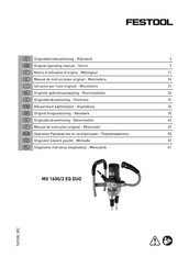 Festool MX 1600/2 EQ DUO Notice D'utilisation D'origine