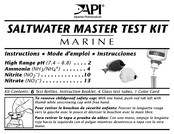 API SALTWATER MASTER TEST KIT Mode D'emploi