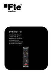 FTE Maximal DVB 300 T HD Manuel D'utilisation