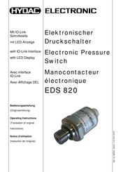 HYDAC ELECTRONIC EDS 820 Notice D'utilisation