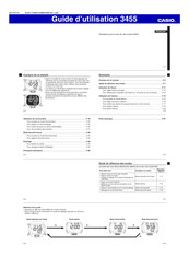 Casio 3455 Guide D'utilisation