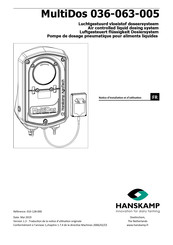 Hanskamp MultiDos 036-063-005 Notice D'installation Et D'utilisation