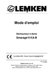 Lemken Smaragd 9 KA-B Mode D'emploi