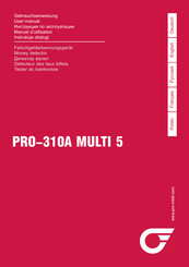 PRO Intellect Technology PRO-310A MULTI 5 Manuel D'utilisation