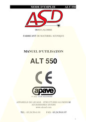 ASD ALT 550 Mode D'emploi