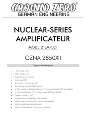 Ground Zero NUCLEAR GZNA 2850X Mode D'emploi