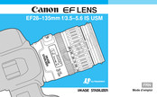 Canon EF 28-135mm f/3.5-5.6 IS USM Mode D'emploi