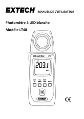 Extech Instruments LT40 Manuel De L'utilisateur