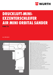 Würth DME 75 Traduction Des Instructions De Service D'origine