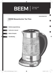 Beem Tea Time 12846 Mode D'emploi