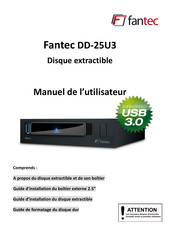 Fantec DD-25U3 Manuel De L'utilisateur