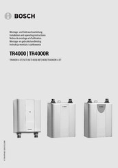 Bosch TR4000 8 ET Notice De Montage Et D'utilisation