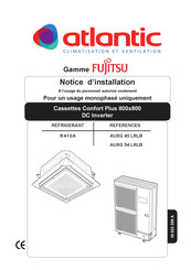 Fujitsu AUXG 54 LRLB Notice D'installation