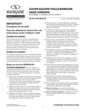 sunjoe 24V-SB10-LTE Manuel D'utilisation