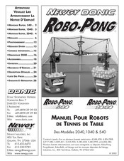 Newgy DONIC Robo-Pong 1040 Manuel